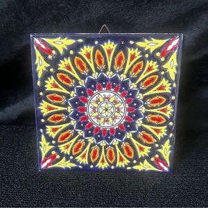 Vintage Handmade Niarchos Ceramic Tile